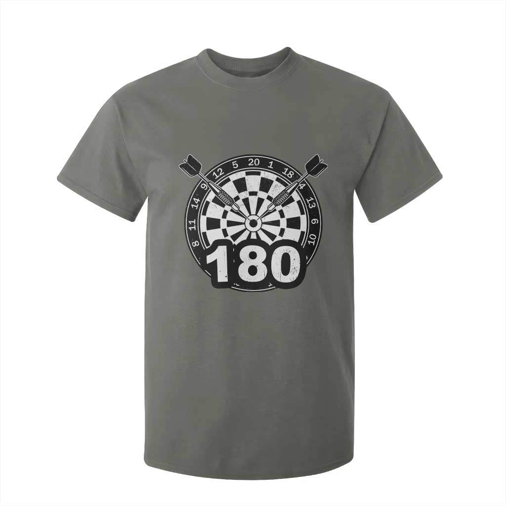 Funny Darts Max 180 T Shirt For Kid Dartist Darts Lover Gift TS12 Military Green Print Your Wear