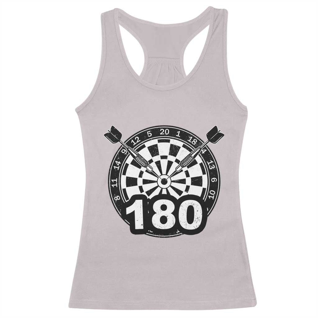 Funny Darts Max 180 Racerback Tank Top Dartist Darts Lover Gift TS12 Ice Gray Print Your Wear