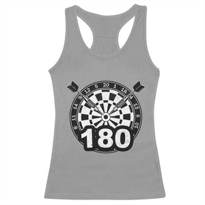 Funny Darts Max 180 Racerback Tank Top Dartist Darts Lover Gift TS12 Sport Gray Print Your Wear