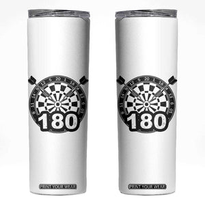 Funny Darts Max 180 Skinny Tumbler Dartist Darts Lover Gift TS12 White Print Your Wear