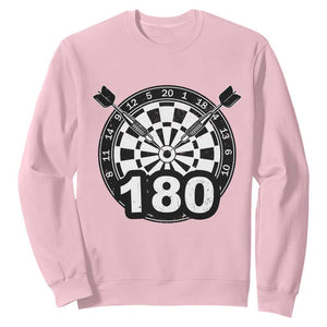Funny Darts Max 180 Sweatshirt Dartist Darts Lover Gift TS12 Light Pink Print Your Wear