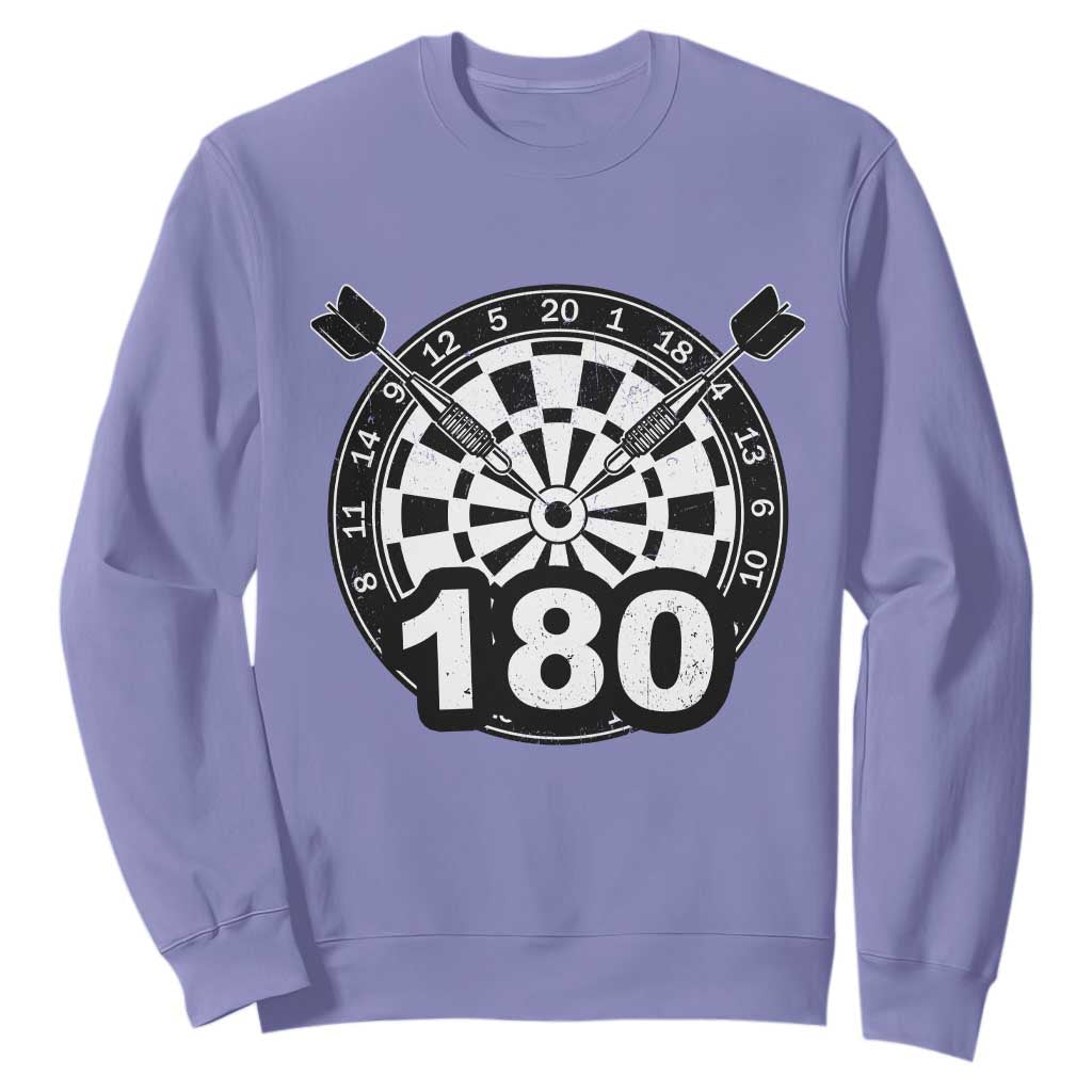Funny Darts Max 180 Sweatshirt Dartist Darts Lover Gift TS12 Violet Print Your Wear