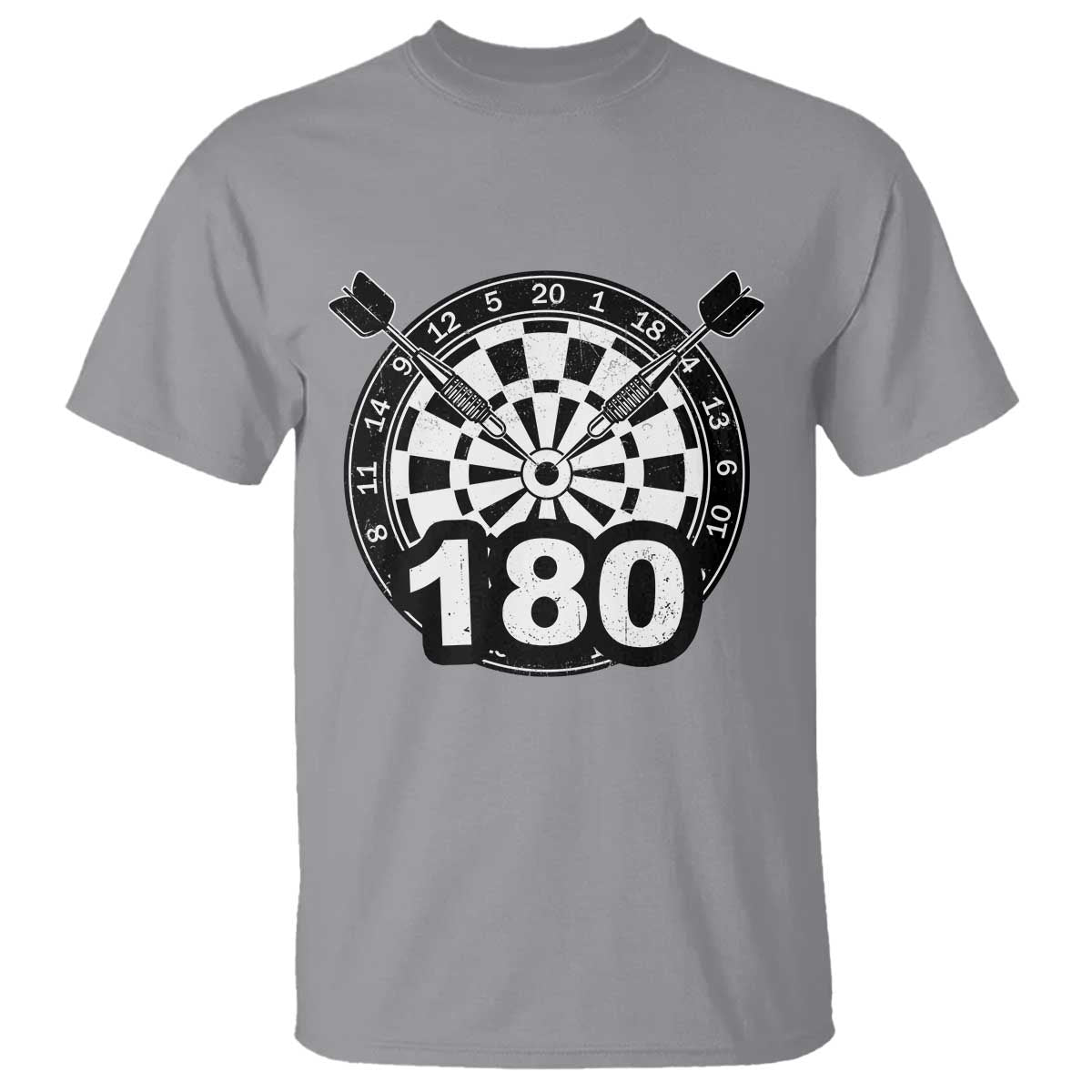 Funny Darts Max 180 T Shirt Dartist Darts Lover Gift TS12 Sport Gray Print Your Wear