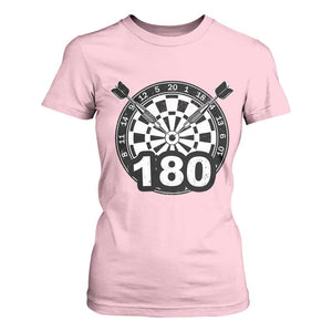 Funny Darts Max 180 T Shirt For Women Dartist Darts Lover Gift TS12 Light Pink Print Your Wear