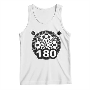 Funny Darts Max 180 Tank Top Dartist Darts Lover Gift TS12 White Print Your Wear