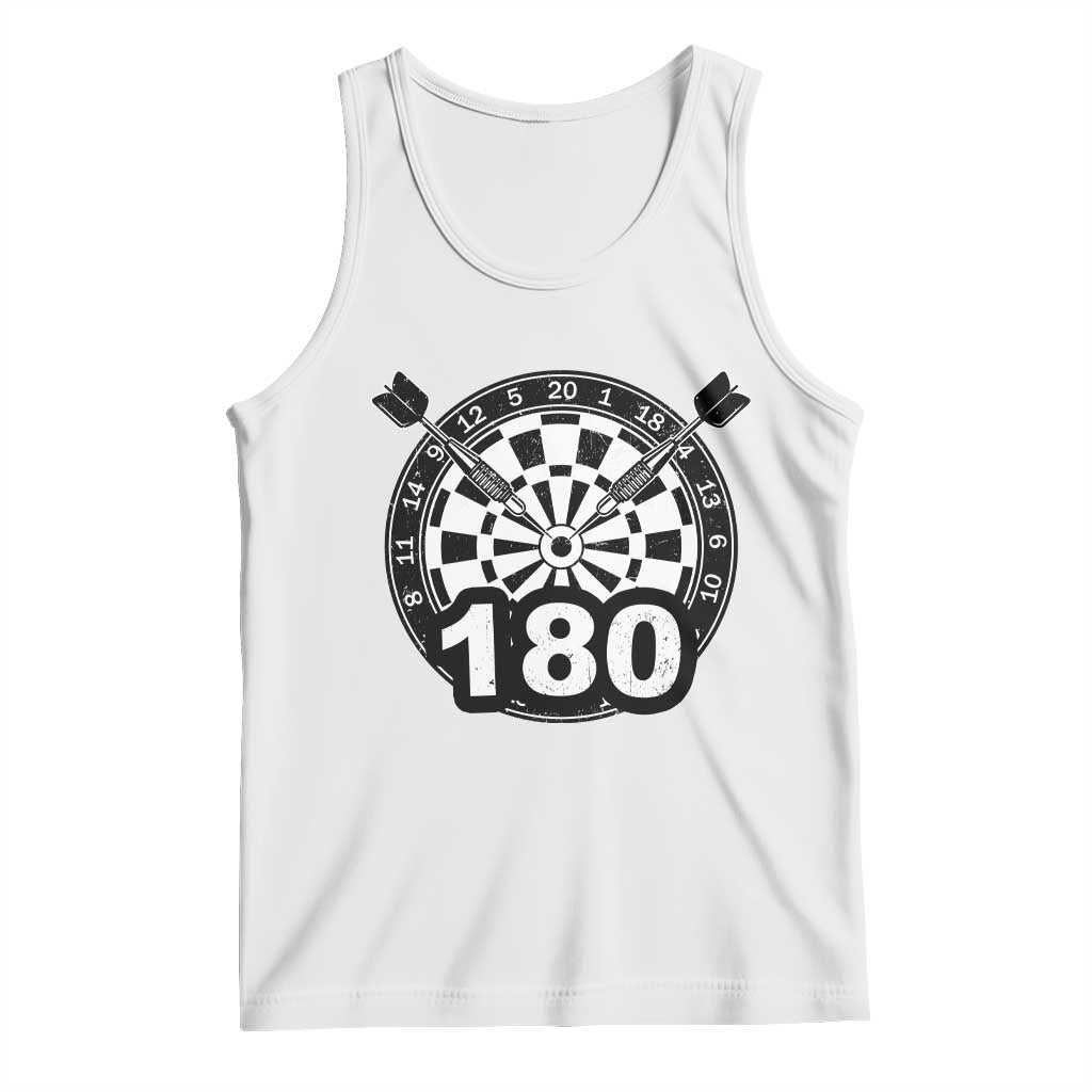 Funny Darts Max 180 Tank Top Dartist Darts Lover Gift TS12 White Print Your Wear