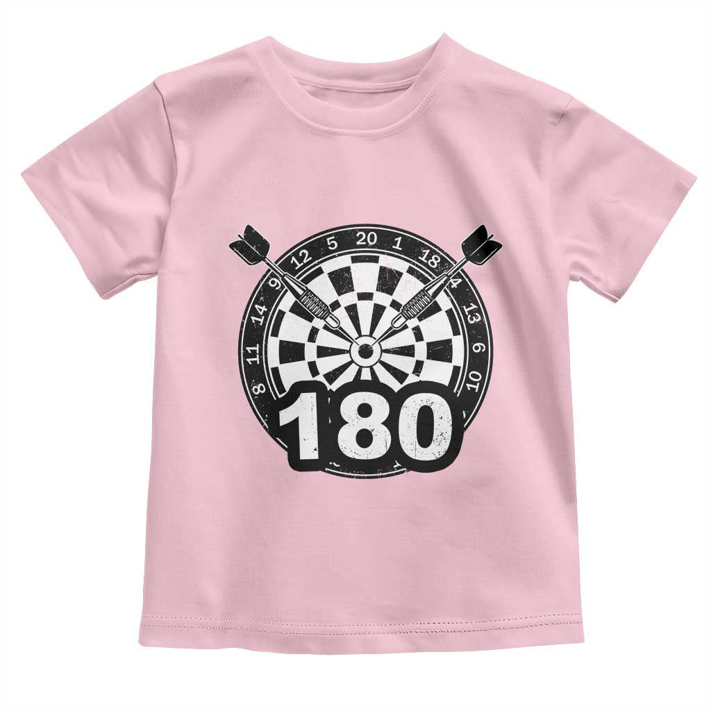 Funny Darts Max 180 Toddler T Shirt Dartist Darts Lover Gift TS12 Light Pink Print Your Wear