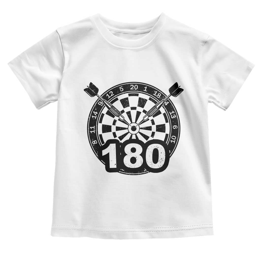 Funny Darts Max 180 Toddler T Shirt Dartist Darts Lover Gift TS12 White Print Your Wear