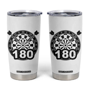 Funny Darts Max 180 Tumbler Cup Dartist Darts Lover Gift TS12 White Print Your Wear
