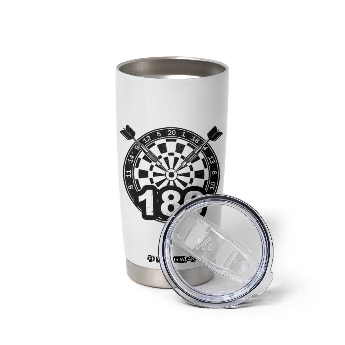 Funny Darts Max 180 Tumbler Cup Dartist Darts Lover Gift TS12 Print Your Wear