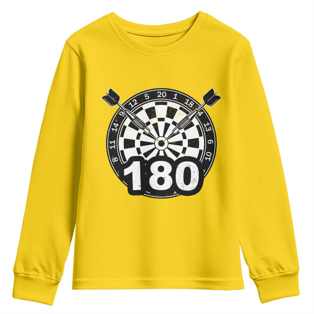 Funny Darts Max 180 Youth Sweatshirt Dartist Darts Lover Gift TS12 Daisy Print Your Wear