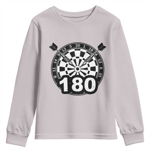 Funny Darts Max 180 Youth Sweatshirt Dartist Darts Lover Gift TS12 Ice Gray Print Your Wear
