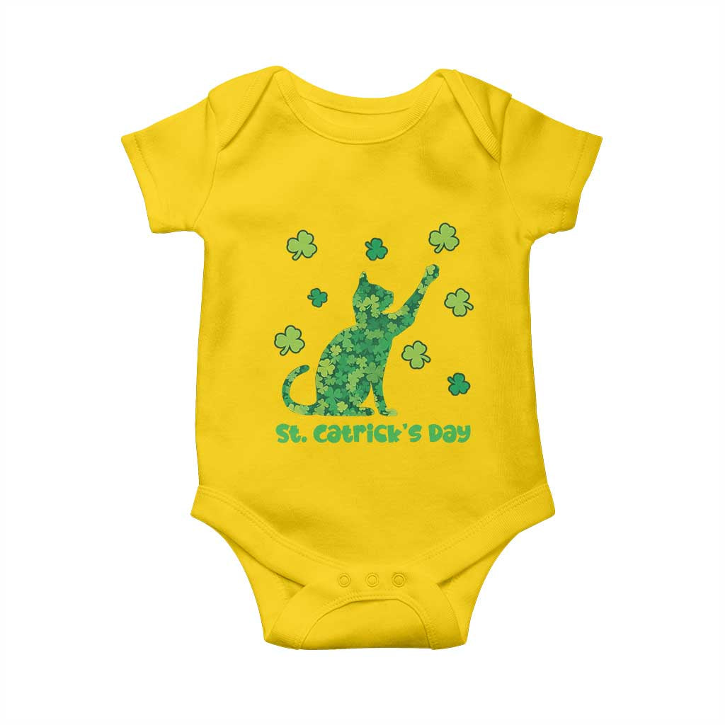 Funny St Catricks Day Baby Onesie Lucky Shamrock Cat Saint Pattys TS12 Daisy Print Your Wear