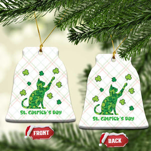 Funny St Catricks Day Ceramic Ornament Lucky Shamrock Cat Saint Pattys TS12 Print Your Wear
