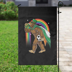 Funny Bigfoot Drinking Beer Garden Flag St Patricks Day Soccer Lover TS12 Print Your Wear