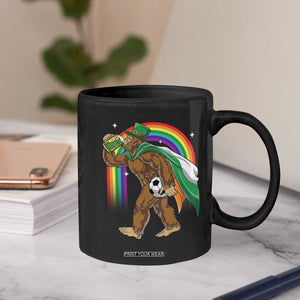 Funny Bigfoot Drinking Beer Coffee Mug St Patricks Day Soccer Lover TS12 Print Your Wear