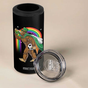 Funny Bigfoot Drinking Beer 4 in 1 Can Cooler Tumbler St Patricks Day Soccer Lover TS12 Print Your Wear