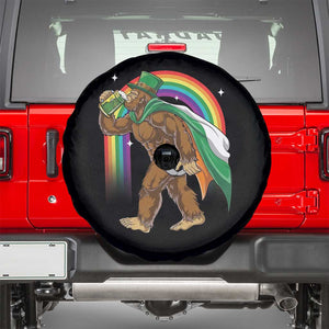 Funny Bigfoot Drinking Beer Spare Tire Cover St Patricks Day Soccer Lover TS12 Black Print Your Wear