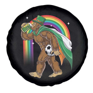 Funny Bigfoot Drinking Beer Spare Tire Cover St Patricks Day Soccer Lover TS12 Print Your Wear