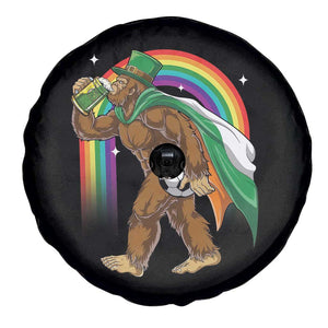 Funny Bigfoot Drinking Beer Spare Tire Cover St Patricks Day Soccer Lover TS12 Print Your Wear