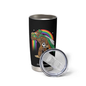 Funny Bigfoot Drinking Beer Tumbler Cup St Patricks Day Soccer Lover TS12 Print Your Wear