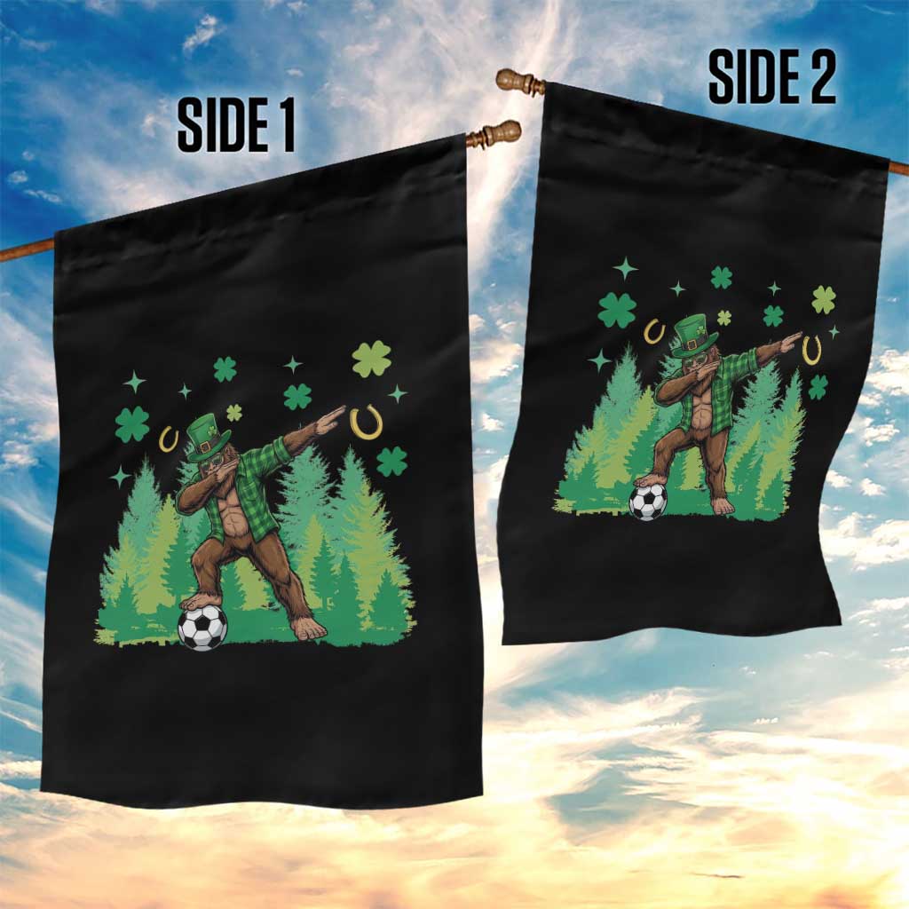 Lucky Sasquatch Soccer Player Garden Flag Funny St Patricks Day Gift TS12 Print Your Wear