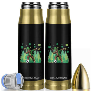 Lucky Sasquatch Soccer Player Bullet Tumbler Funny St Patricks Day Gift TS12 Black Print Your Wear