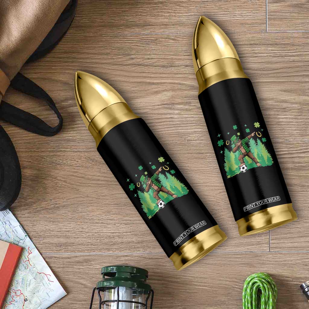 Lucky Sasquatch Soccer Player Bullet Tumbler Funny St Patricks Day Gift TS12 Print Your Wear