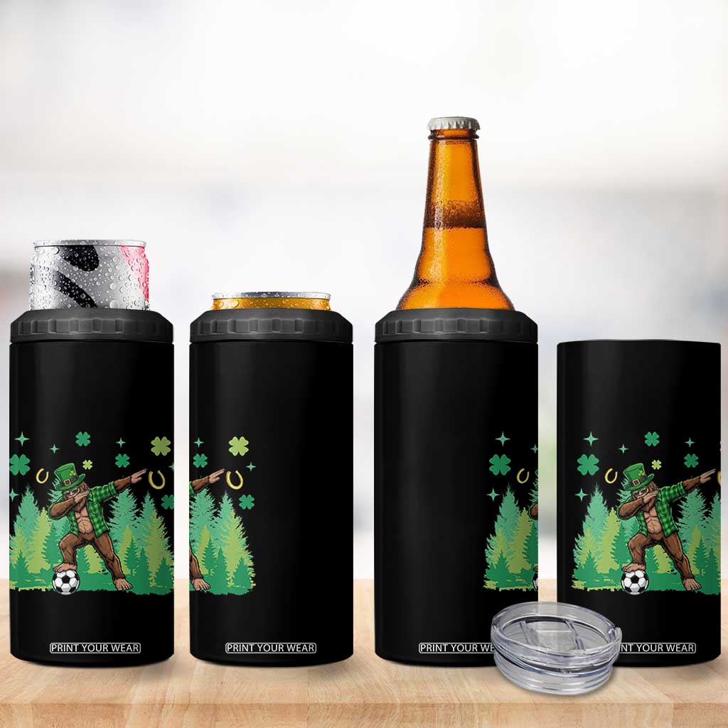 Lucky Sasquatch Soccer Player 4 in 1 Can Cooler Tumbler Funny St Patricks Day Gift TS12 Print Your Wear