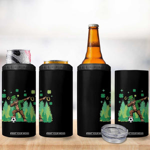 Lucky Sasquatch Soccer Player 4 in 1 Can Cooler Tumbler Funny St Patricks Day Gift TS12 Print Your Wear