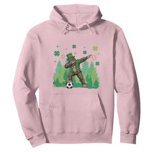 Lucky Sasquatch Soccer Player Hoodie Funny St Patricks Day Gift TS12 Light Pink Print Your Wear