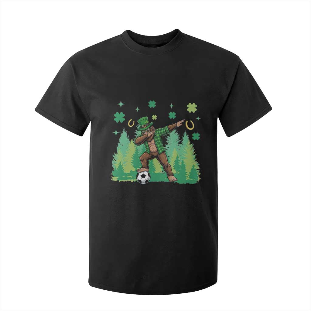 Lucky Sasquatch Soccer Player T Shirt For Kid Funny St Patricks Day Gift TS12 Black Print Your Wear