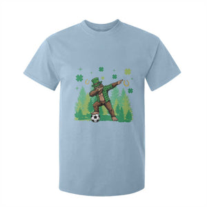 Lucky Sasquatch Soccer Player T Shirt For Kid Funny St Patricks Day Gift TS12 Light Blue Print Your Wear