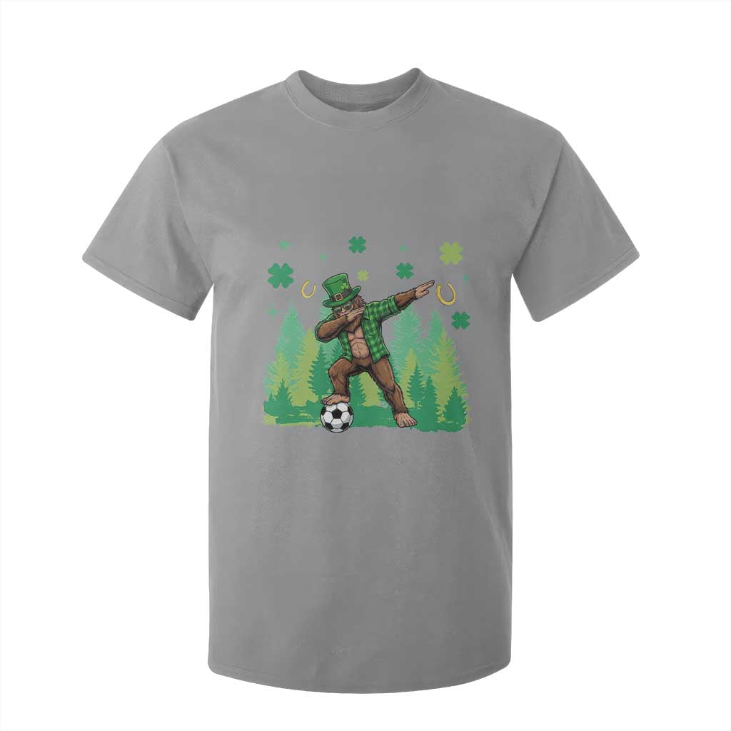 Lucky Sasquatch Soccer Player T Shirt For Kid Funny St Patricks Day Gift TS12 Sport Gray Print Your Wear