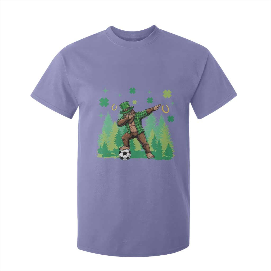 Lucky Sasquatch Soccer Player T Shirt For Kid Funny St Patricks Day Gift TS12 Violet Print Your Wear