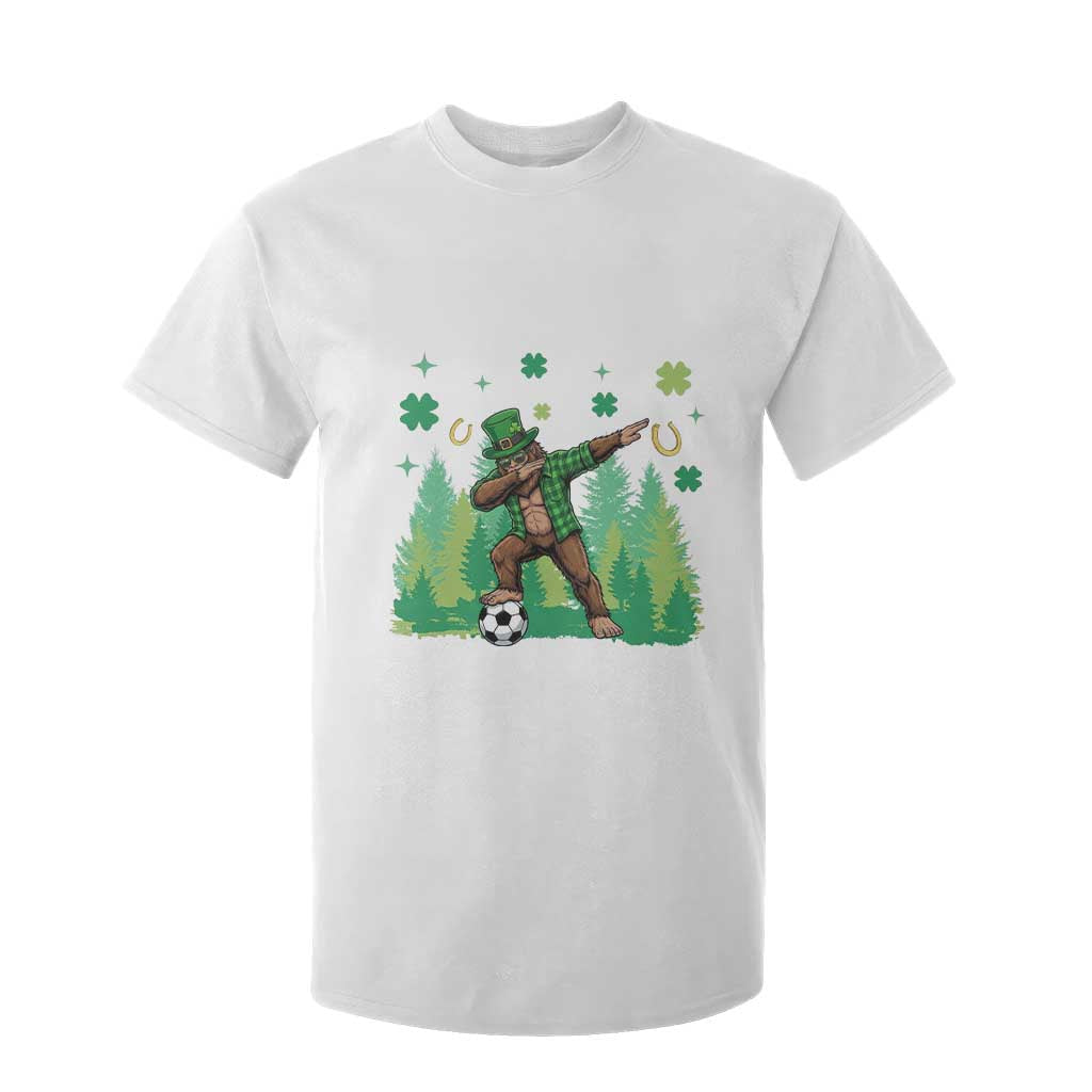 Lucky Sasquatch Soccer Player T Shirt For Kid Funny St Patricks Day Gift TS12 White Print Your Wear