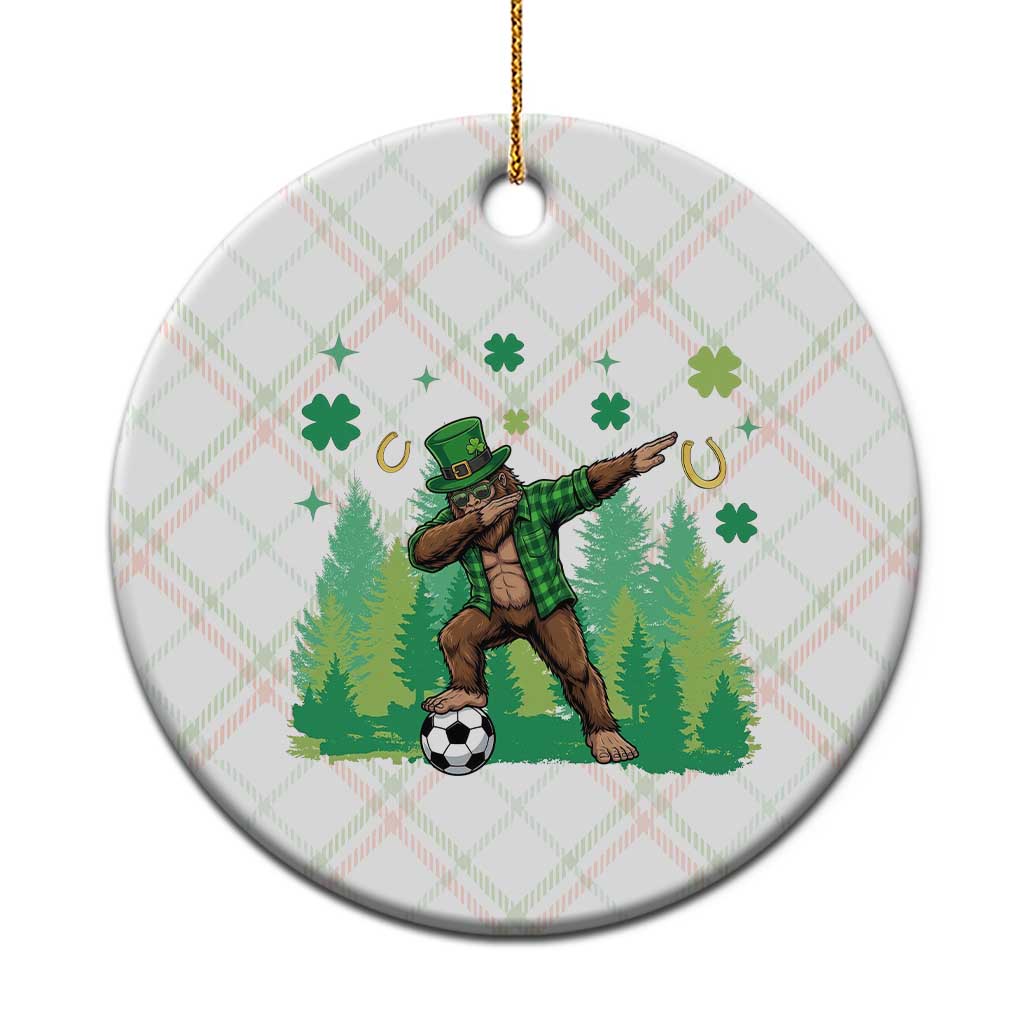 Lucky Sasquatch Soccer Player Ceramic Ornament Funny St Patricks Day Gift TS12 1pc Christmas Plaid Print Your Wear