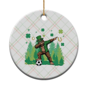 Lucky Sasquatch Soccer Player Ceramic Ornament Funny St Patricks Day Gift TS12 1pc Christmas Plaid Print Your Wear