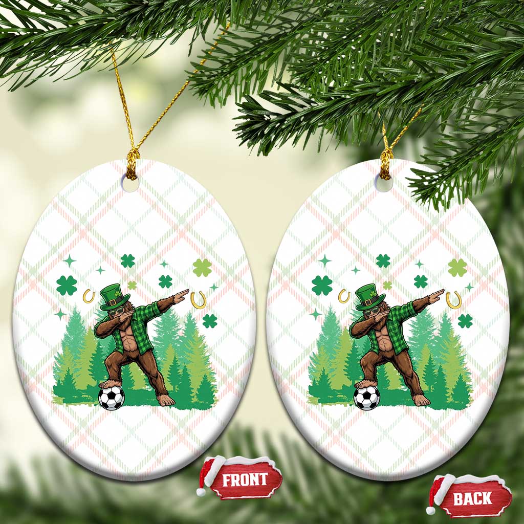 Lucky Sasquatch Soccer Player Ceramic Ornament Funny St Patricks Day Gift TS12 Print Your Wear