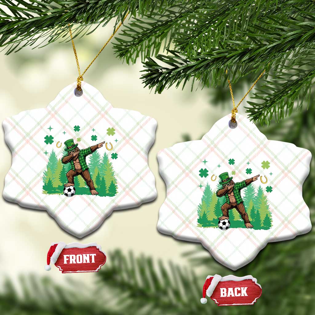Lucky Sasquatch Soccer Player Ceramic Ornament Funny St Patricks Day Gift TS12 Print Your Wear
