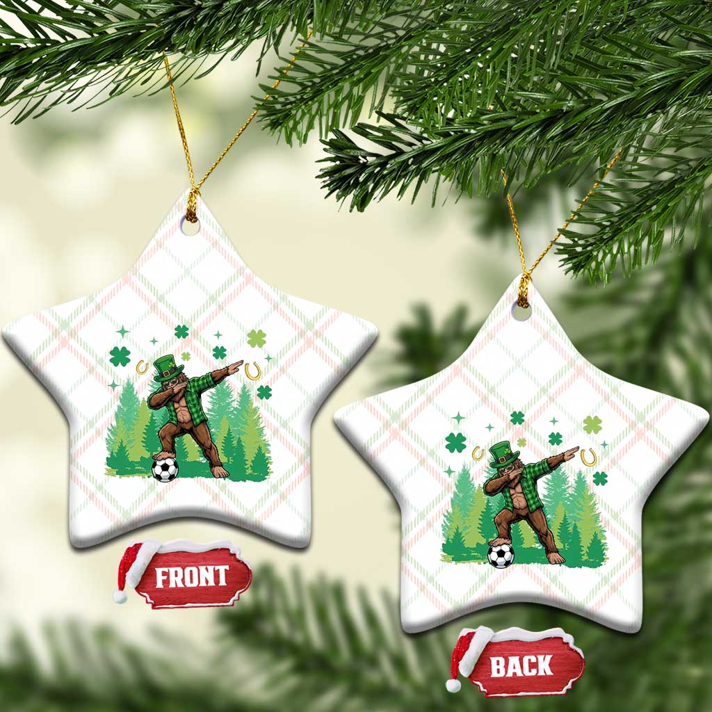 Lucky Sasquatch Soccer Player Ceramic Ornament Funny St Patricks Day Gift TS12 Print Your Wear
