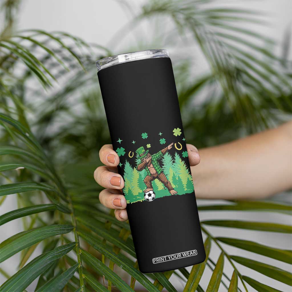 Lucky Sasquatch Soccer Player Skinny Tumbler Funny St Patricks Day Gift TS12 Print Your Wear