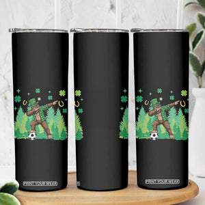 Lucky Sasquatch Soccer Player Skinny Tumbler Funny St Patricks Day Gift TS12 Print Your Wear