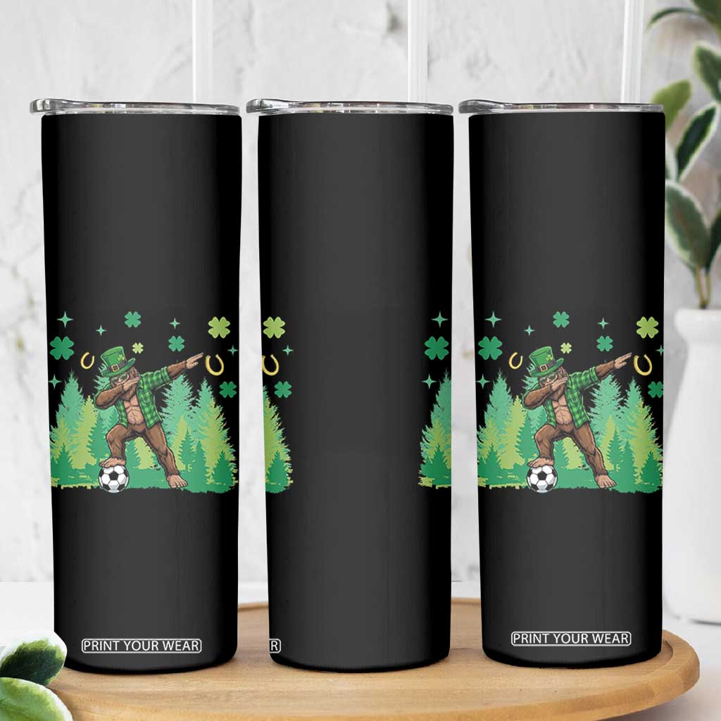 Lucky Sasquatch Soccer Player Skinny Tumbler Funny St Patricks Day Gift TS12 Print Your Wear