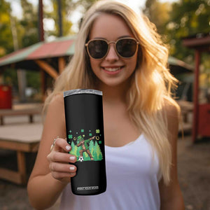 Lucky Sasquatch Soccer Player Skinny Tumbler Funny St Patricks Day Gift TS12 Print Your Wear
