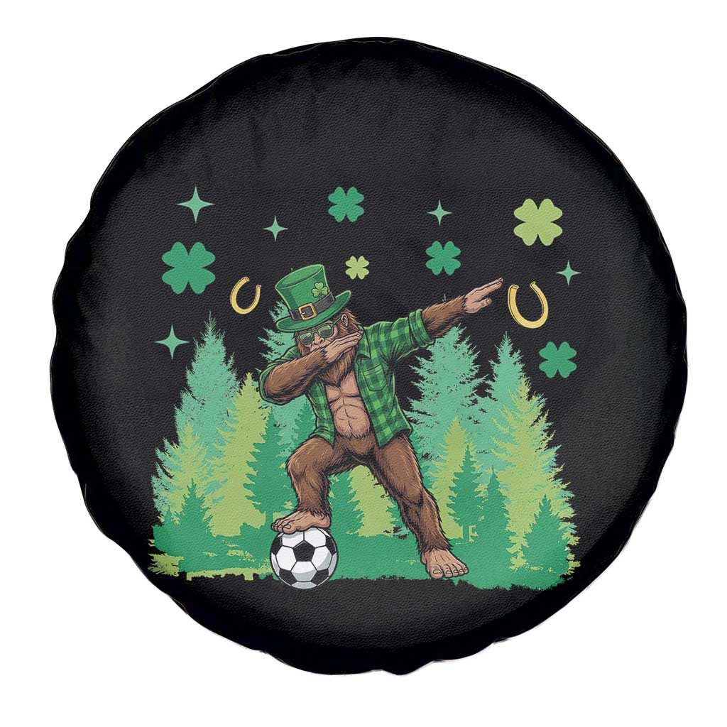 Lucky Sasquatch Soccer Player Spare Tire Cover Funny St Patricks Day Gift TS12 Print Your Wear