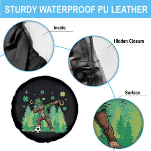 Lucky Sasquatch Soccer Player Spare Tire Cover Funny St Patricks Day Gift TS12 Print Your Wear