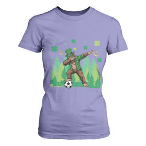 Lucky Sasquatch Soccer Player T Shirt For Women Funny St Patricks Day Gift TS12 Violet Print Your Wear
