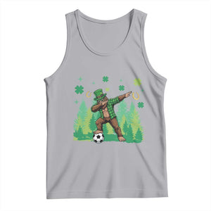 Lucky Sasquatch Soccer Player Tank Top Funny St Patricks Day Gift TS12 Athletic Heather Print Your Wear