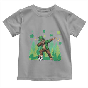 Lucky Sasquatch Soccer Player Toddler T Shirt Funny St Patricks Day Gift TS12 Sport Gray Print Your Wear